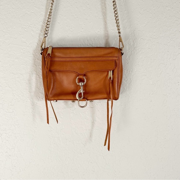 Rebeca Minkoff Mini MAC Brown Leather Chain Strap Bag - Picture 1 of 9